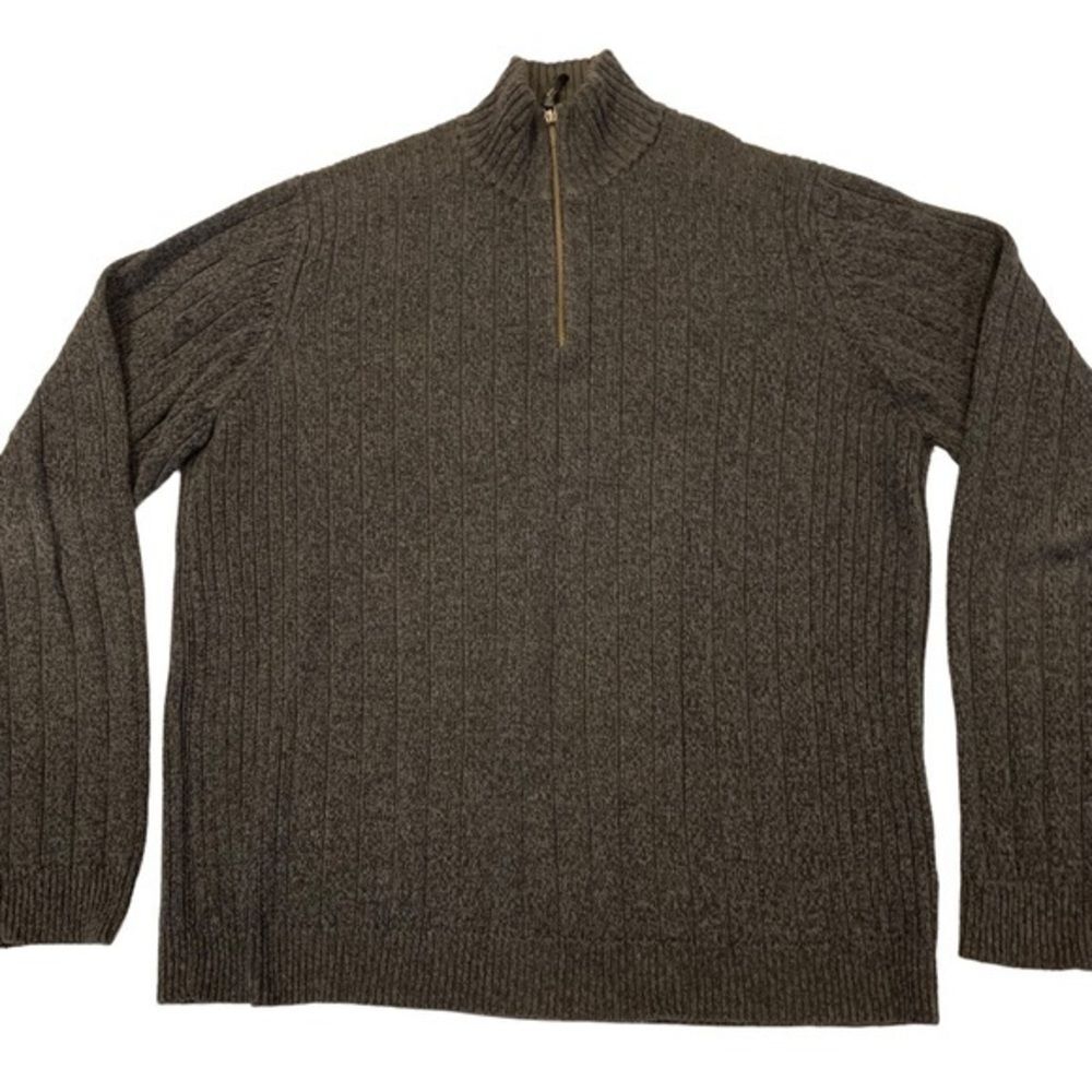 Calvin Klein Jeans‎ Gray Zip-up Knit Sweater XL